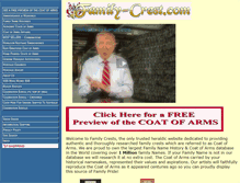 Tablet Screenshot of family-crest.com